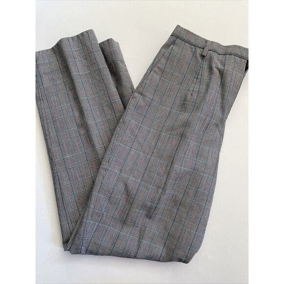 Pendleton 100% Virgin Wool Checkered Trousers High Waist Lined Vintage Sz 10 - Picture 6 of 10